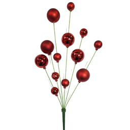 [MTX30897] Branche décorative : Boule rouge