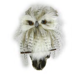 [XM-ZA2284] Ornement: Hibou poilu