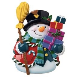 [P18-03-081] Ornement personnalisable: Bonhomme de neige