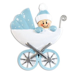 [OR896-B] Ornement personnalisable: Bébé garçon
