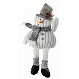 [MTX56568] Peluche bonhomme de neige gris