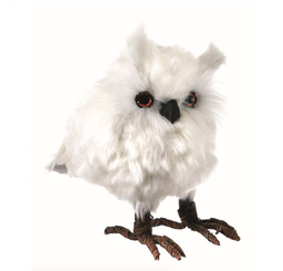 Hibou blanc sur pattes