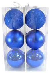 [XM-B2324] Ornement: Ensemble de boules bleu