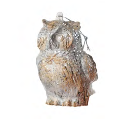 [XM-MQ1076] Ornement: Hibou aspect bouleau