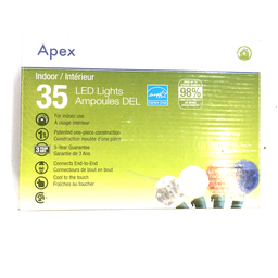 [XL-L1622] Lumière de Noël DEL intérieur/extérieur Apex 35 blanc chaud