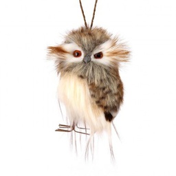 [MTX55950] Ornement : Hibou plumes tachetées