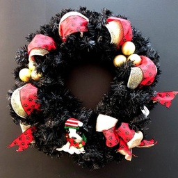 Confection: Couronne de noël qui a du chien