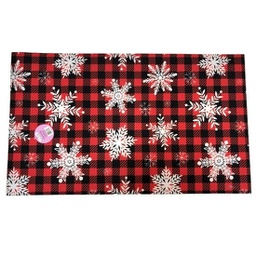 [7544] Tapis de noël flocon de neige