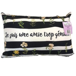 [5041] Coussin "je suis une amie trop géniale"