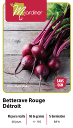 [Betterave Rouge Détroit] Semences betterave rouge Détroit